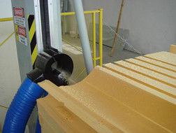cortador horizontal da espuma do fio 6kw abrasivo de alta velocidade para o PVC/plutônio