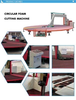 Controle de Digitas circular horizontal DTYQ-750 da máquina de corte da espuma 7.94kw