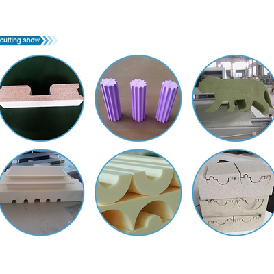 Máquina de corte totalmente automática de espuma de PU com sistema de controlo industrial por computador para materiais rígidos e flexíveis