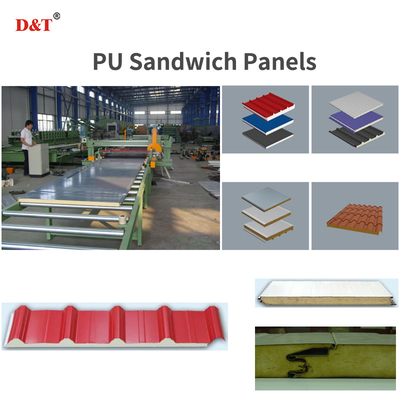 Eps Polyurethane PU Foam Sandwich Wall Panel Making Machine Linha contínua de produção de painéis de sanduíche PU/PUR/PIR
