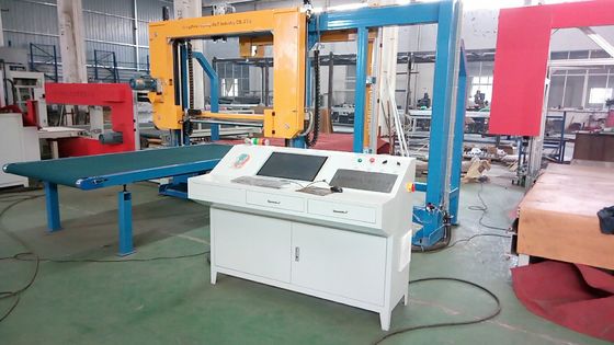 Máquina de corte de oscilação do contorno da lâmina dupla do CNC para cortar as formas 3D