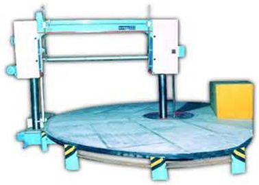 Cortador horizontal da lâmina da esponja do círculo com a máquina do corte por blocos da esponja do sistema de conversão da freqüência
