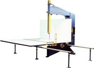 A linha de produção Metade-Automática 900mm da esponja de Digitas, limpa o cortador vertical