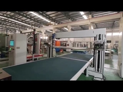 Máquina automática de corte CNC de esponja de espuma de PU horizontal e vertical de lâmina dupla