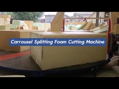 Máquina de corte de esponja de alto desempenho personalizada, cortador circular horizontal