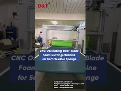 Dual Blade 2D Formas Oscilante Blade Contour Cutter para espuma de rebote
